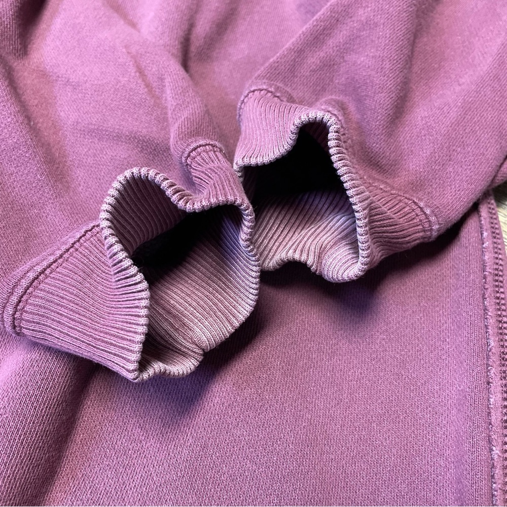 Aerie The Chill Crewneck Sweatshirt Women Medium Oversized Wine Long Sleeve Cozy - Picture 11 of 11
